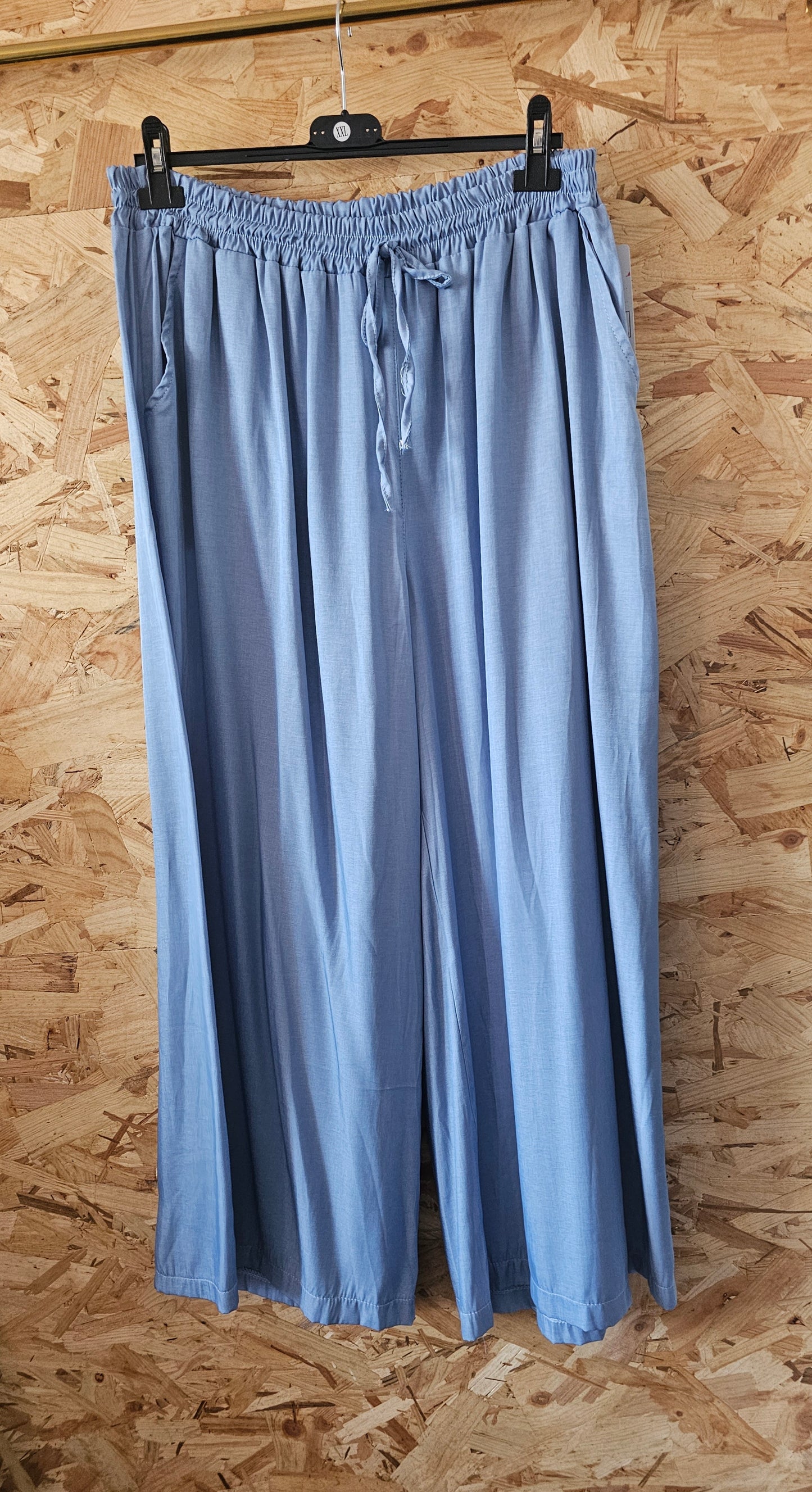 Pantalon palazzo couleurs jeans