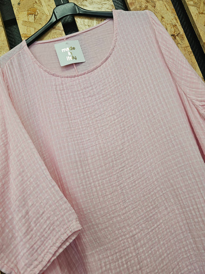 Robe gaze de coton,  coupe " boule "