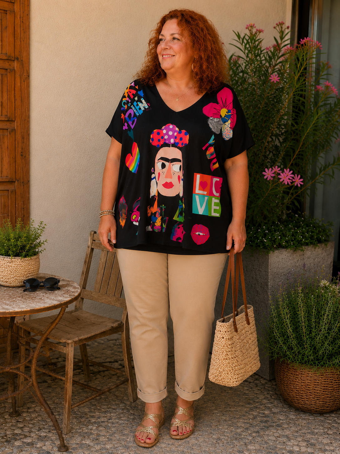 Teeshirt inspiration Frida, style Picasso