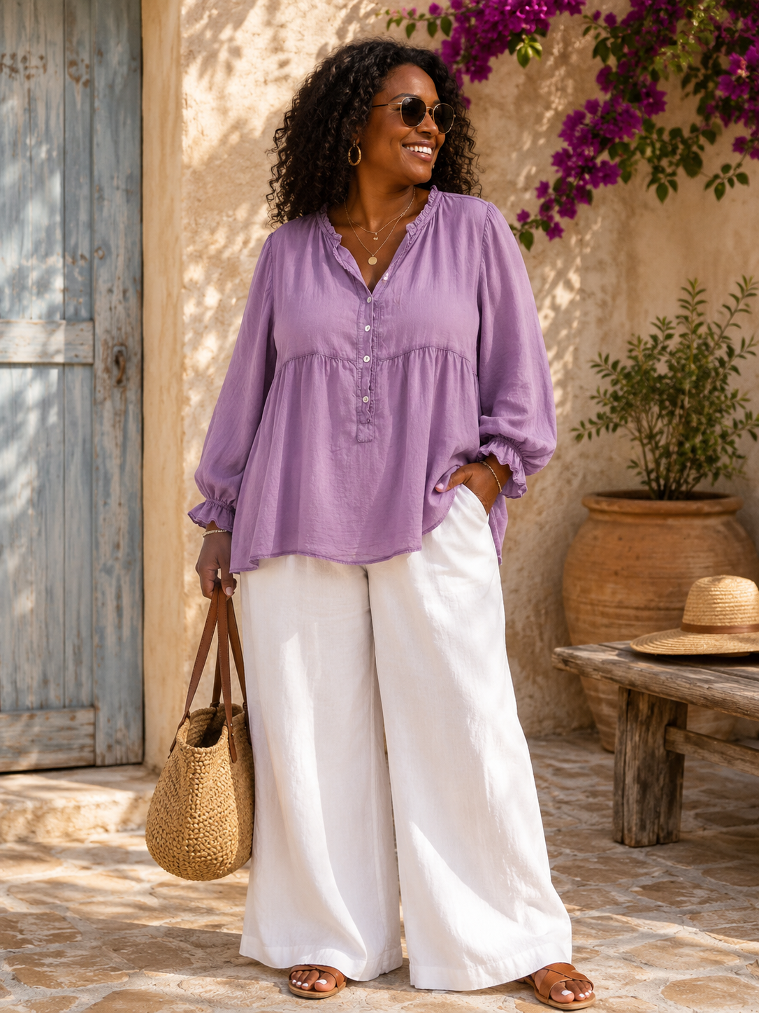 Chemise bohème voile de coton