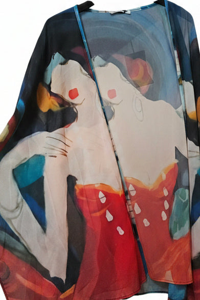 Kimono motif "femme années 20 "