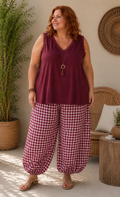 Pantalon Aladin vichy