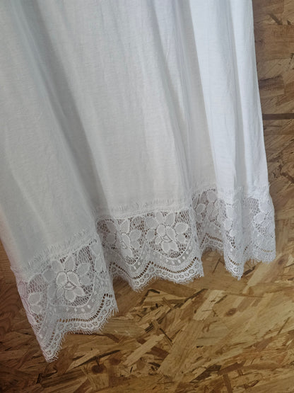 Fond de robe blanc