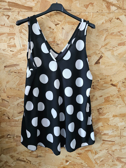 Débardeur noir/blanc , rayures ou pois