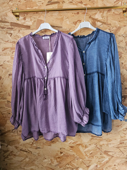 Chemise bohème voile de coton