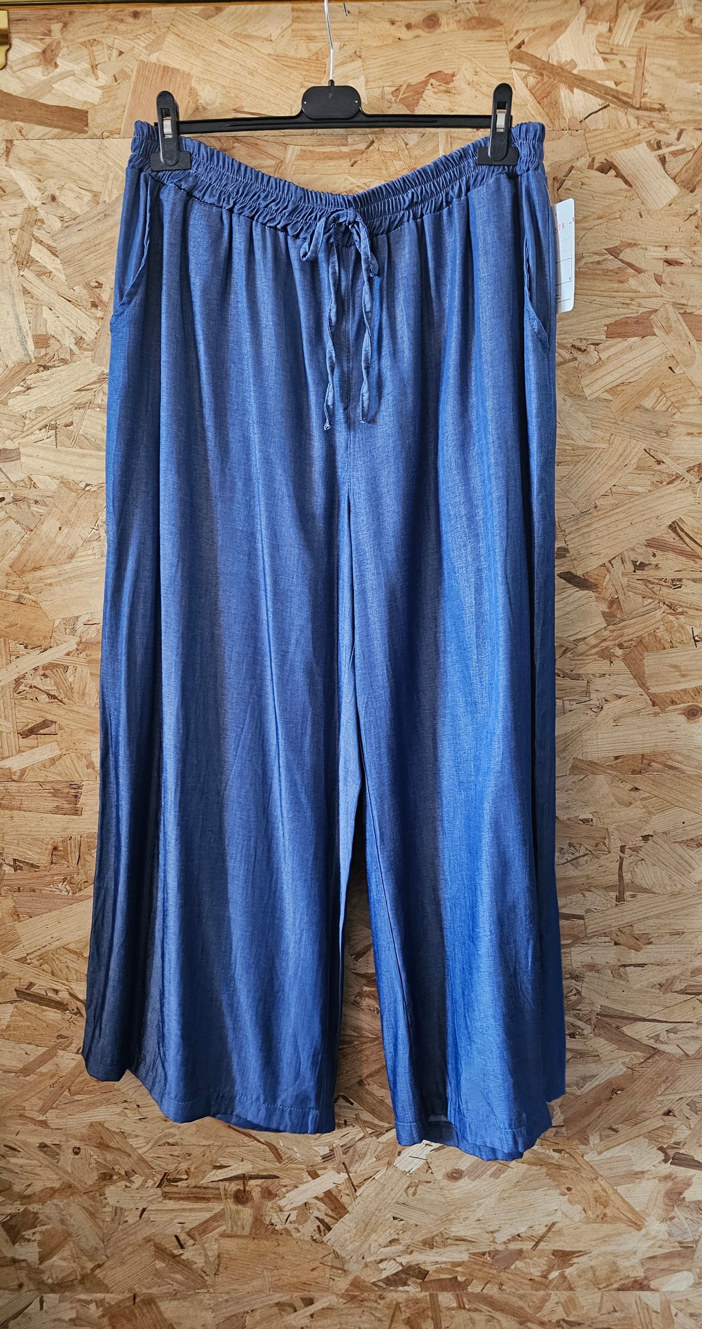 Pantalon palazzo couleurs jeans
