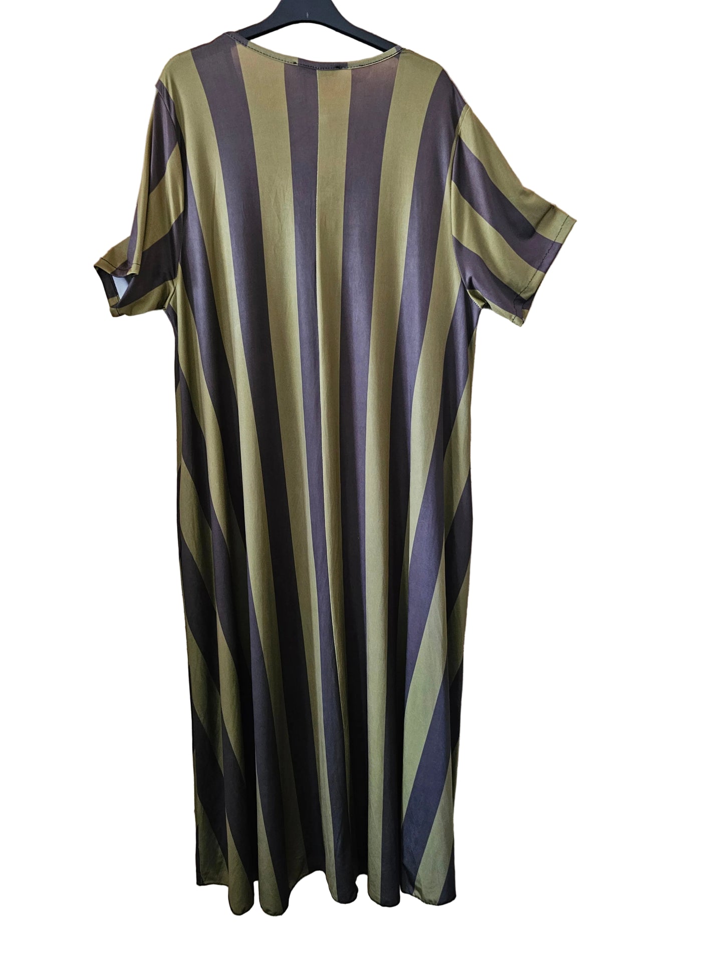 Robe rayé " une léoparde de soirée "