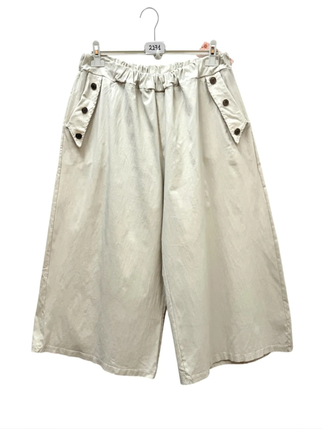 Pantacourt coupe jupe culotte