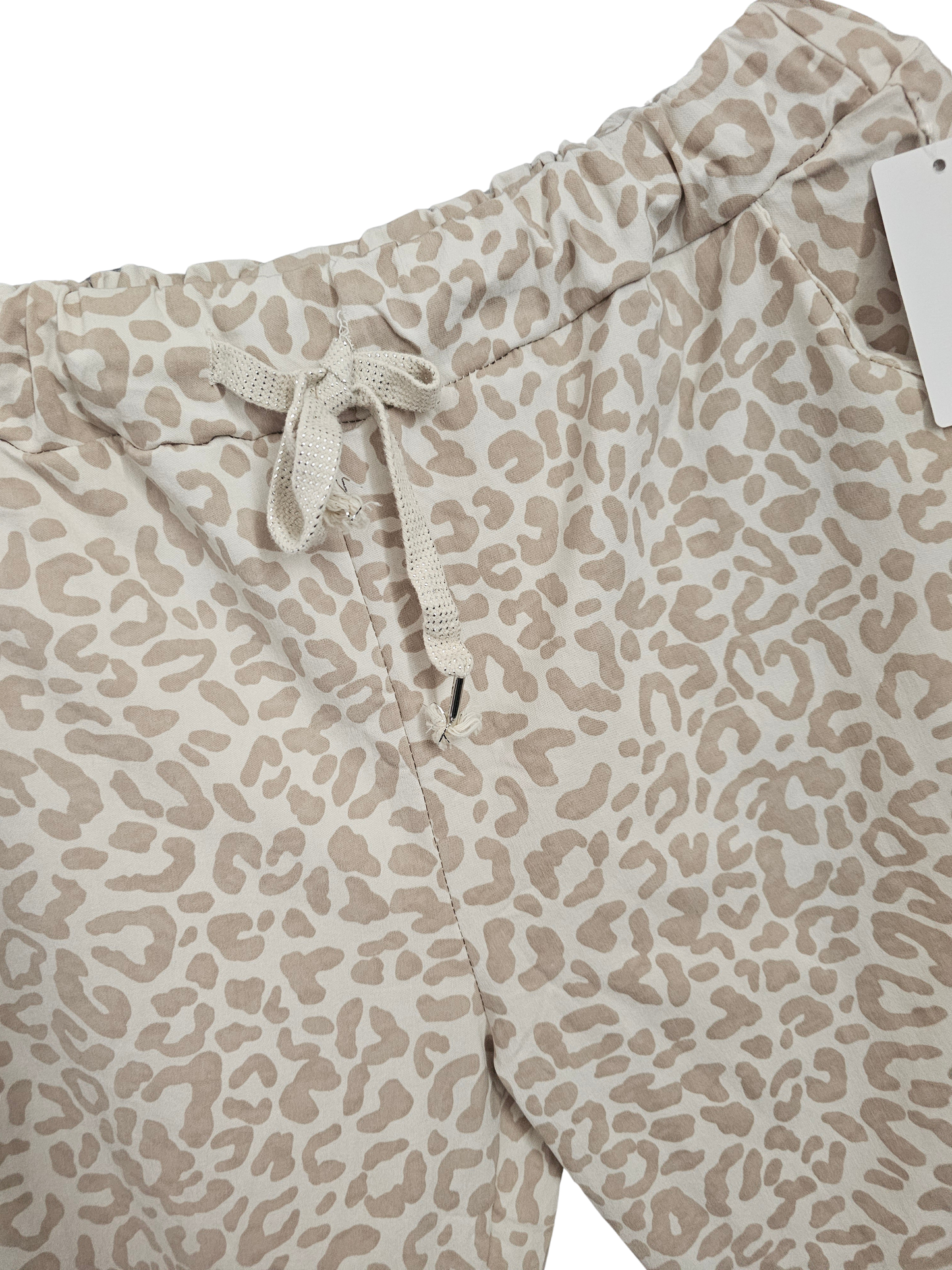 Pantalon ultra stretch léopard pastel