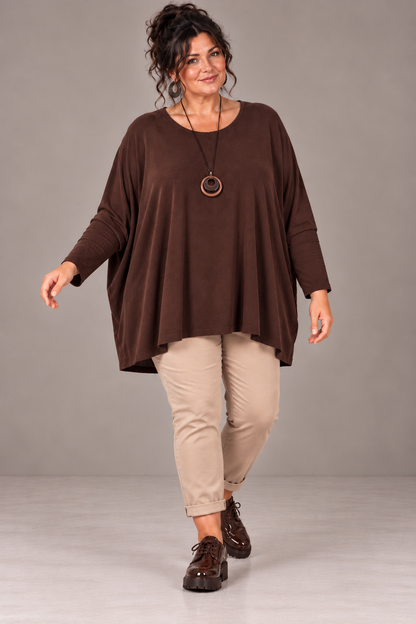 Pull fin coupe poncho