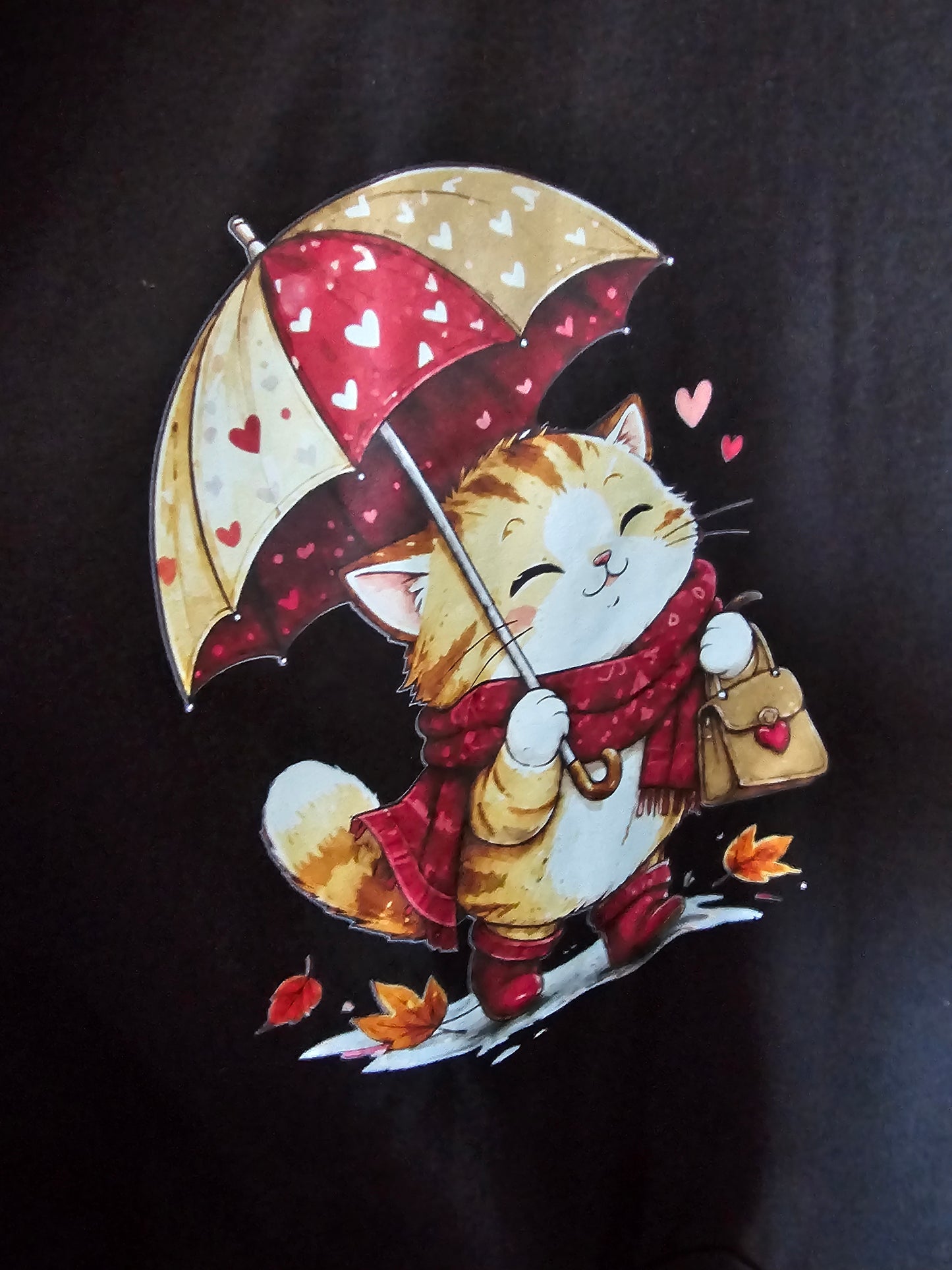 Sweat minette sous la pluie