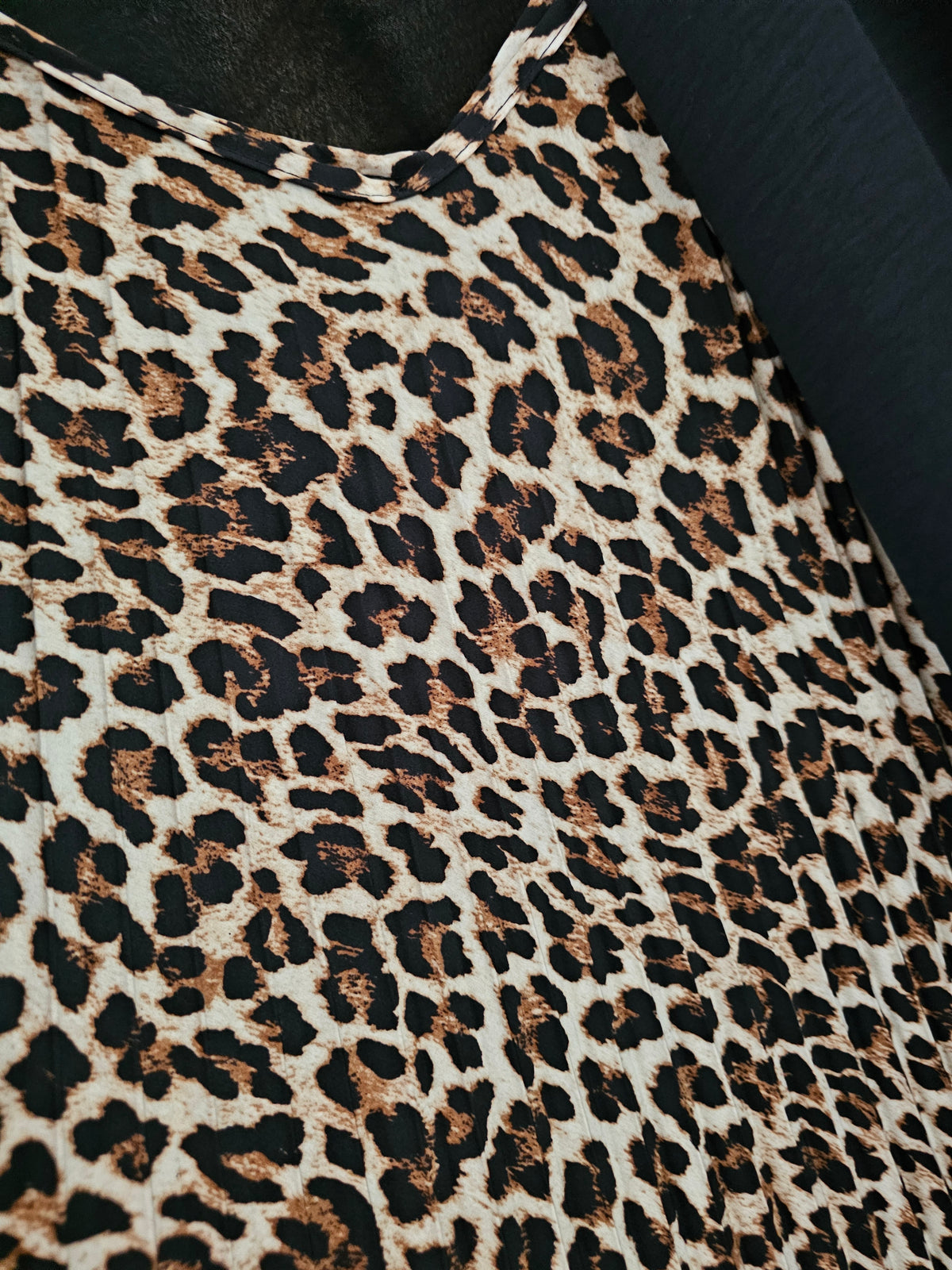 Robe plissée évasée à motifs
