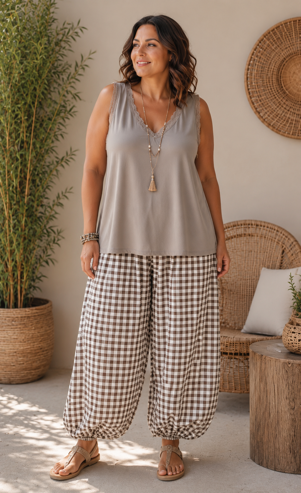 Pantalon Aladin vichy