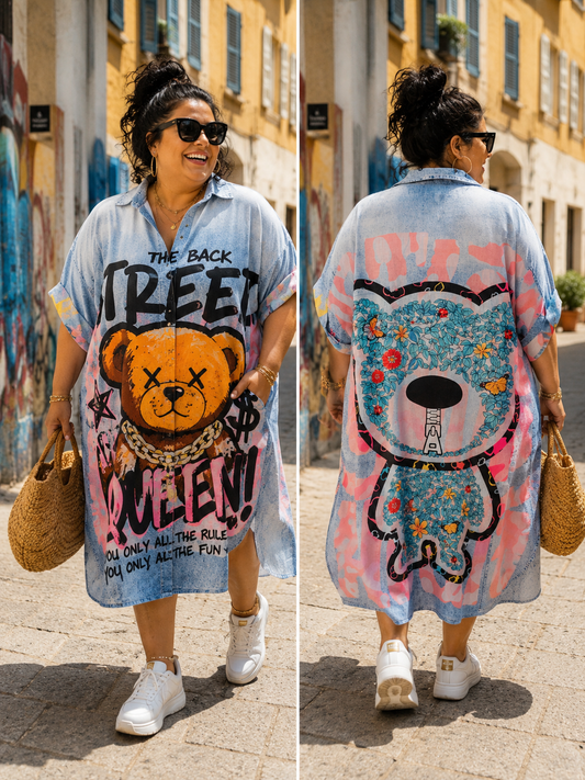 Robe chemise ourson