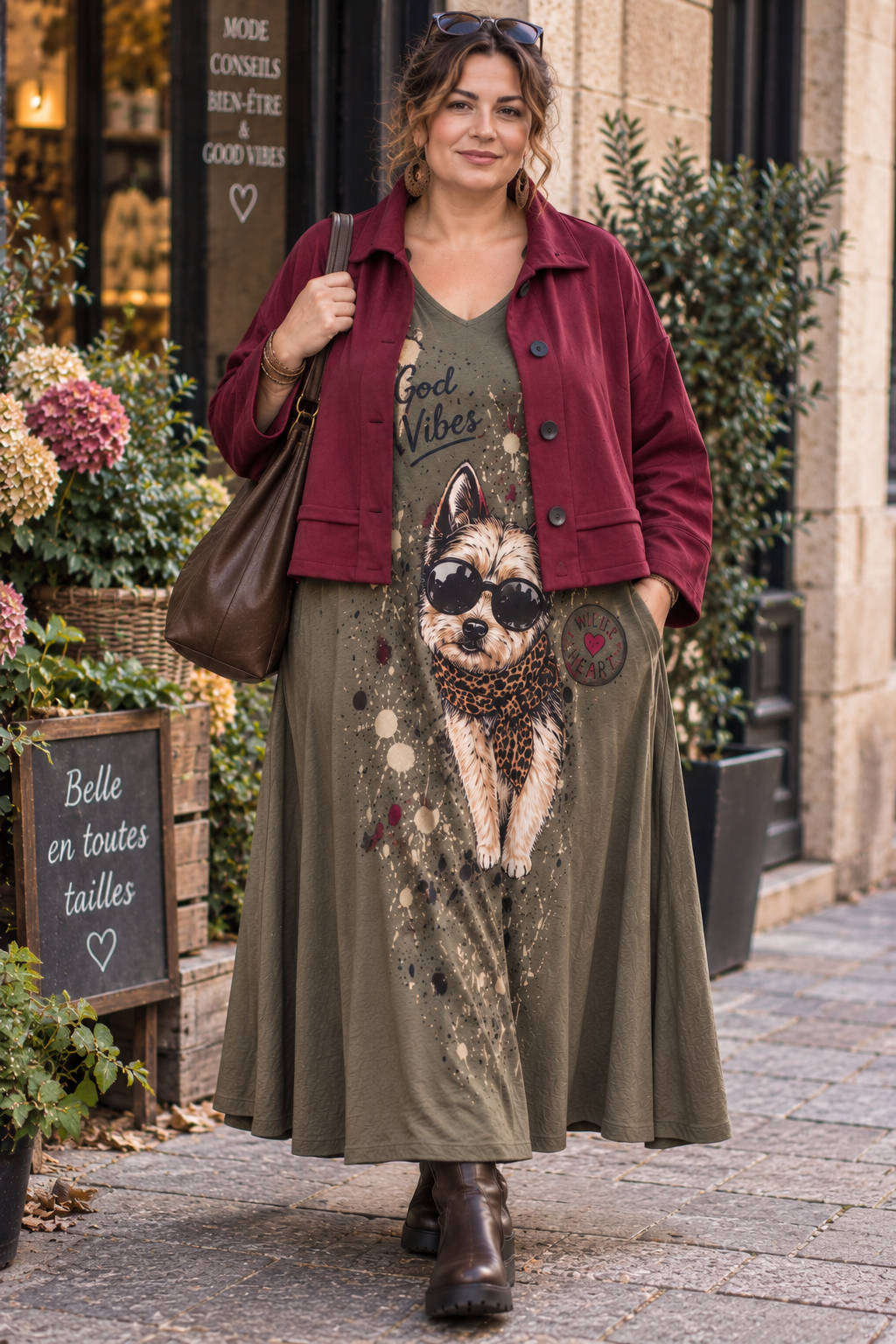 Robe kaki doggy