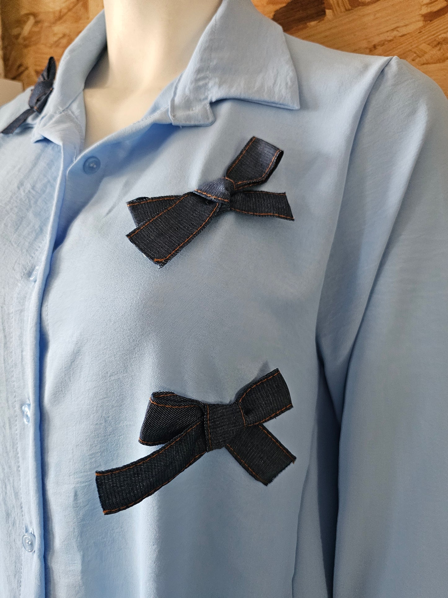 Chemise nœuds jean