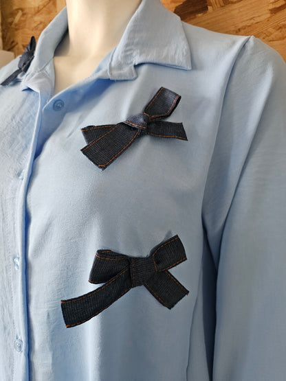 Chemise nœuds jean