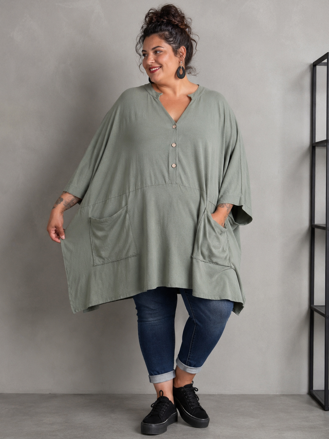Tunique coton super oversize