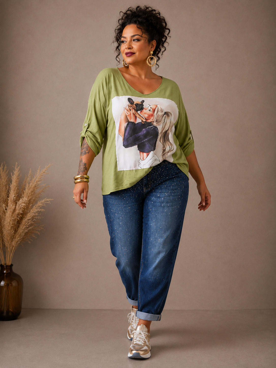 Teeshirt femme et son toutou