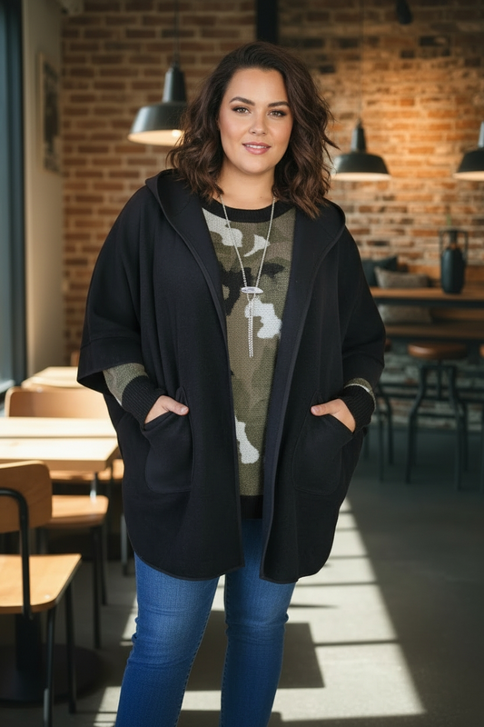 Veste inspiration cape en feutre