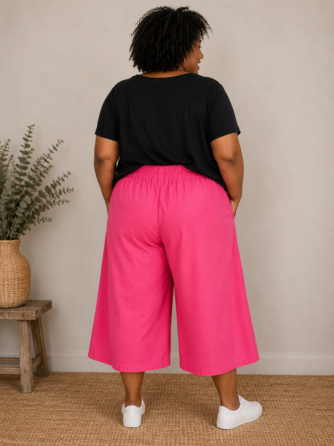 Pantacourt coupe jupe culotte