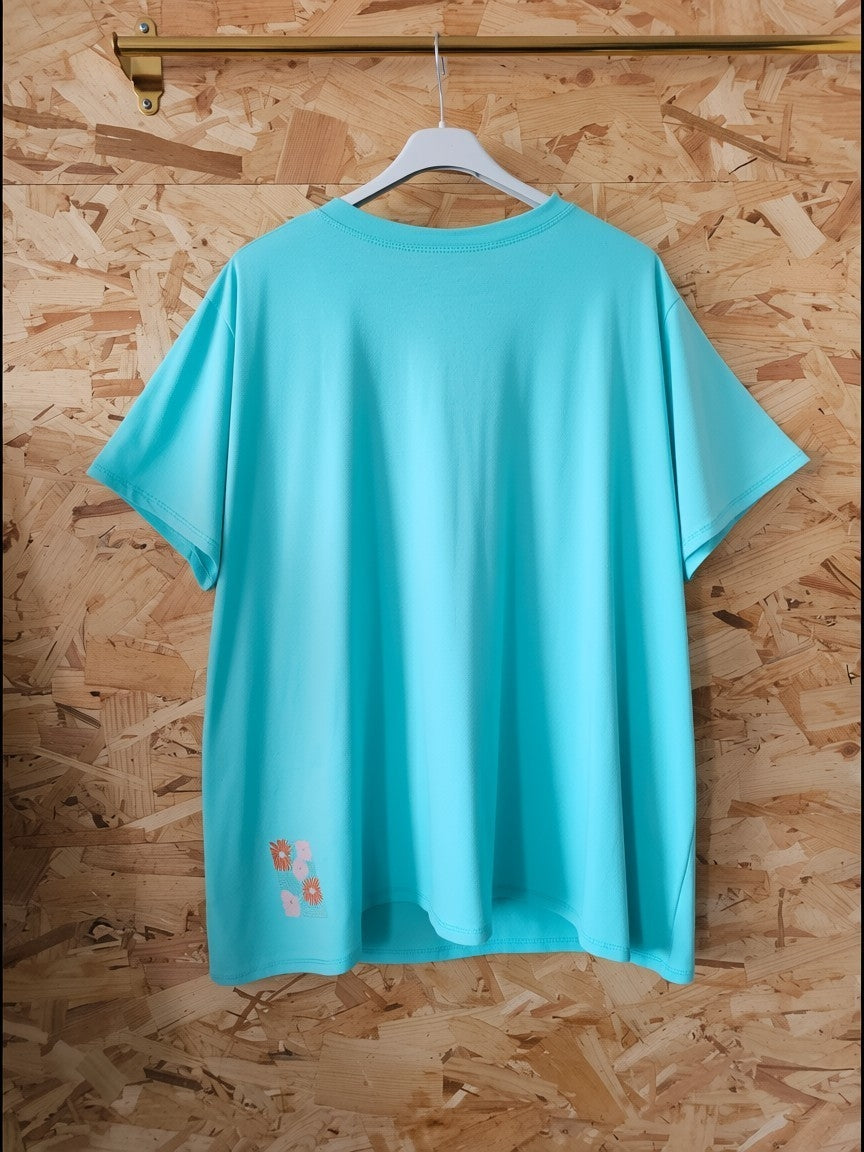 Teeshirt floral vert Brésil ou turquoise