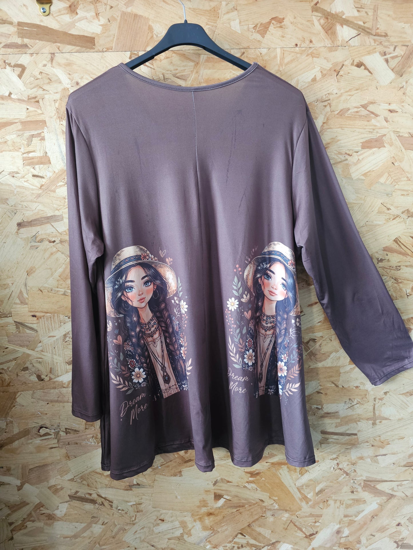Teeshirt évasé femme hippie