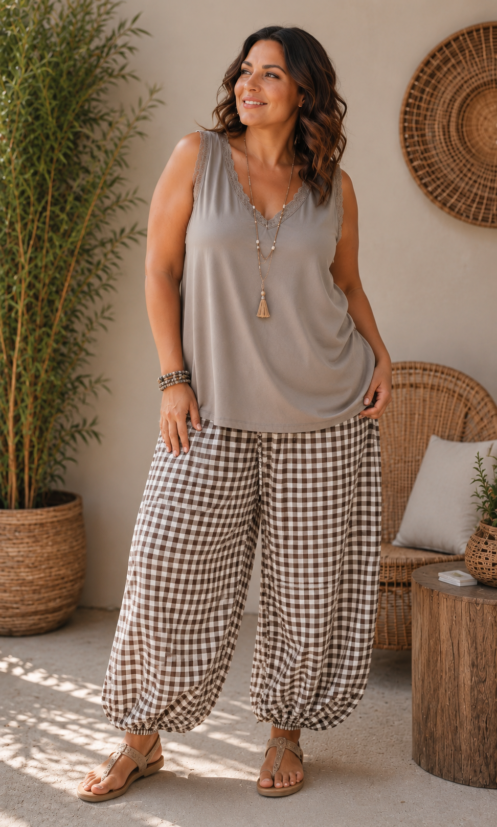 Pantalon Aladin vichy