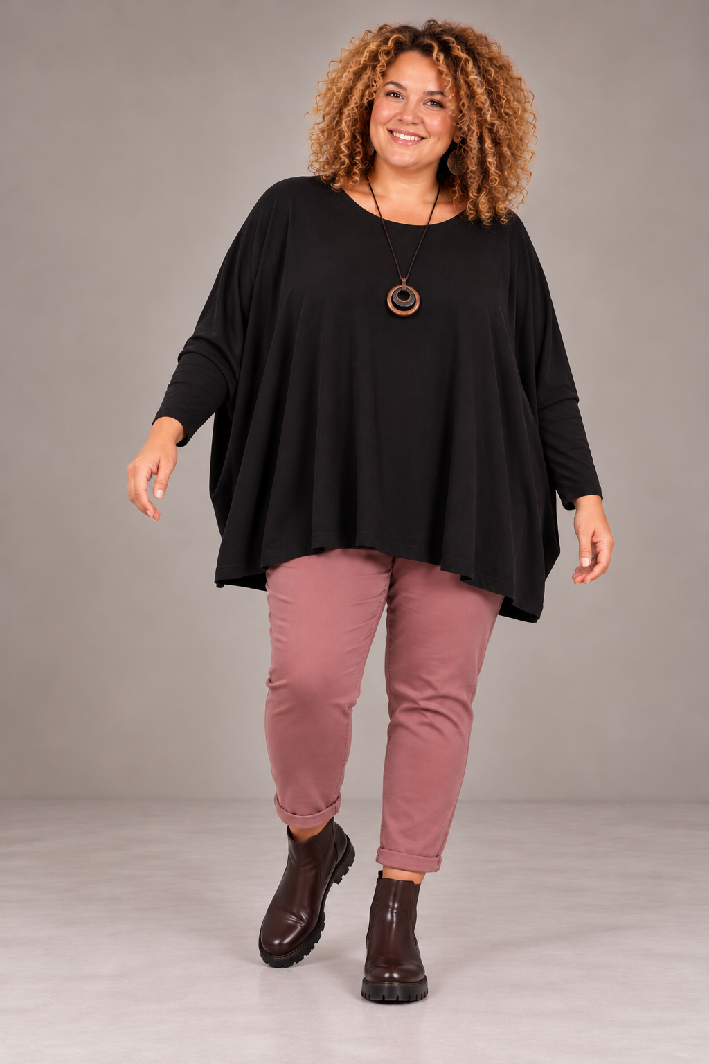 Pull fin coupe poncho
