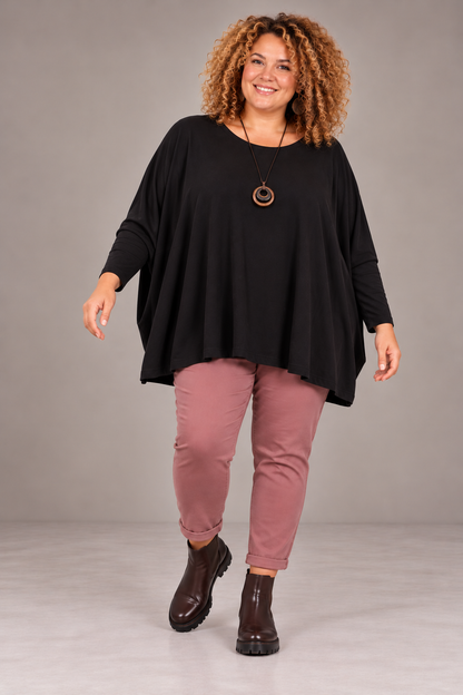Pull fin coupe poncho