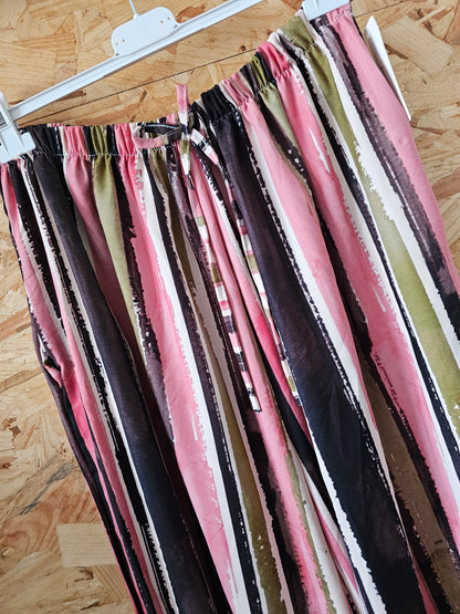 Pantalon bombacho rayé