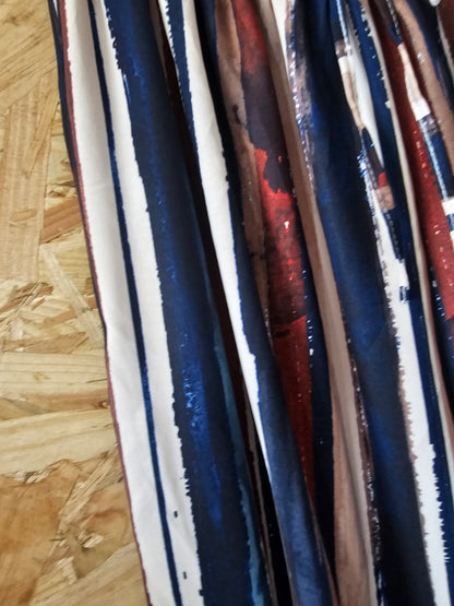 Pantalon bombacho rayé
