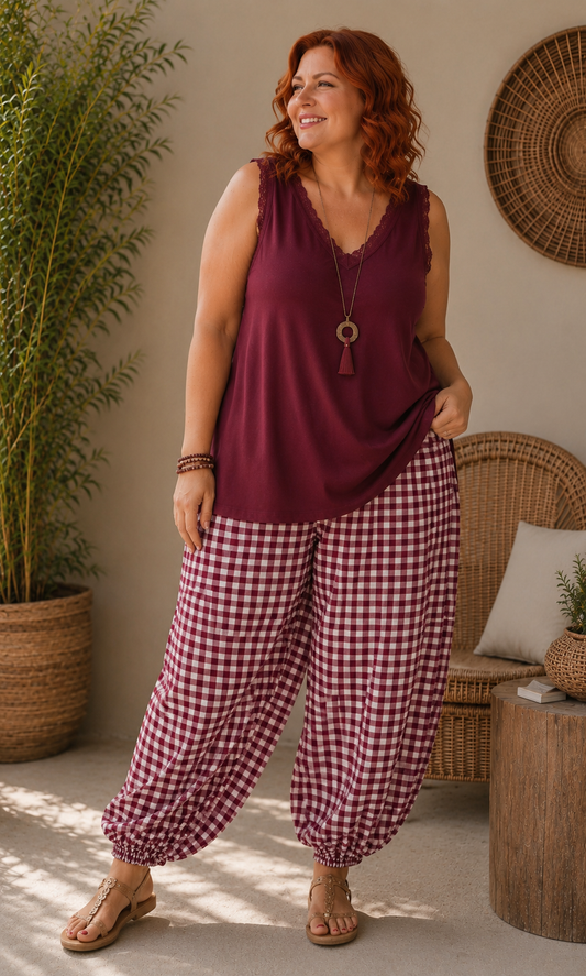 Pantalon Aladin vichy