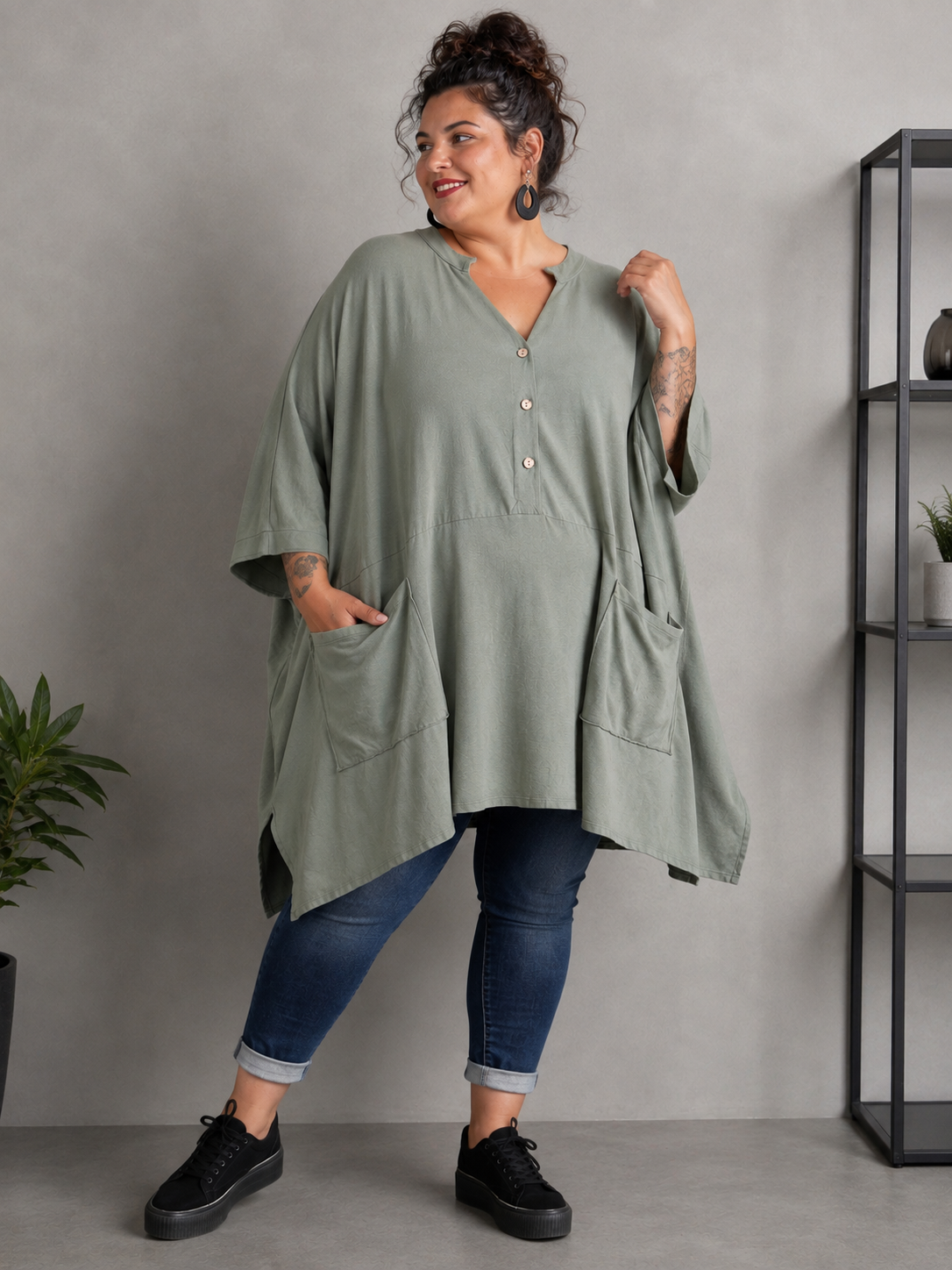 Tunique coton super oversize
