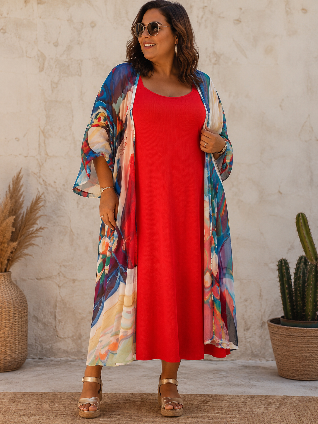 Kimono motif "femme années 20 "